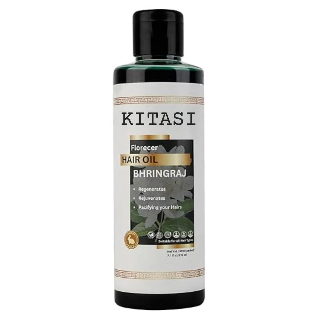 Bhringraj Hair Oil, Nourishing Hair Growth Treatment, Paraben & Silicone-Free, 200 ml