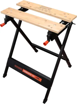 BLACK DECKER WM301-XJ Workbench, Black, Steel, Painted