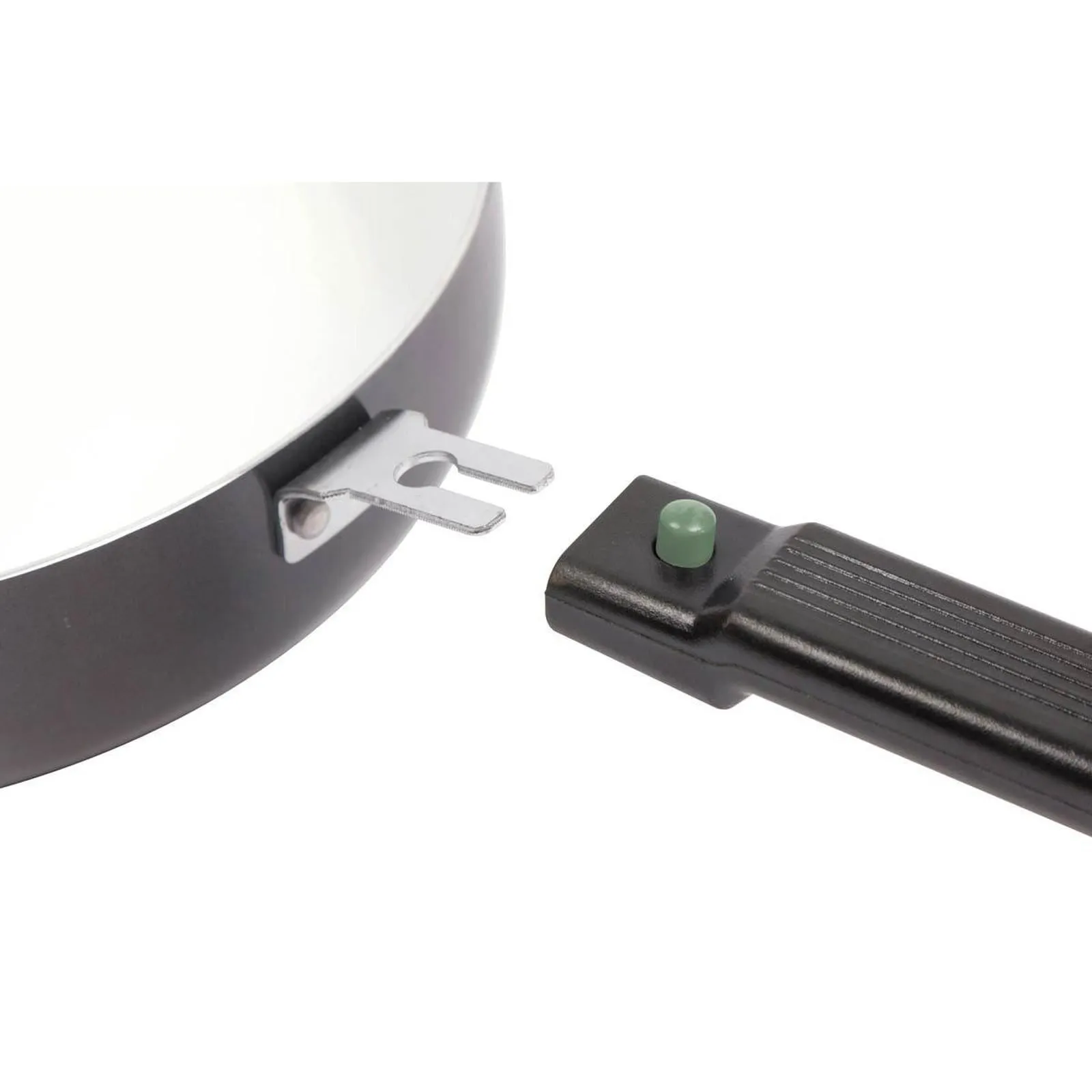 Bo-Camp Frying Pan Sprint Removable Handle Blk/White Dia 26cm