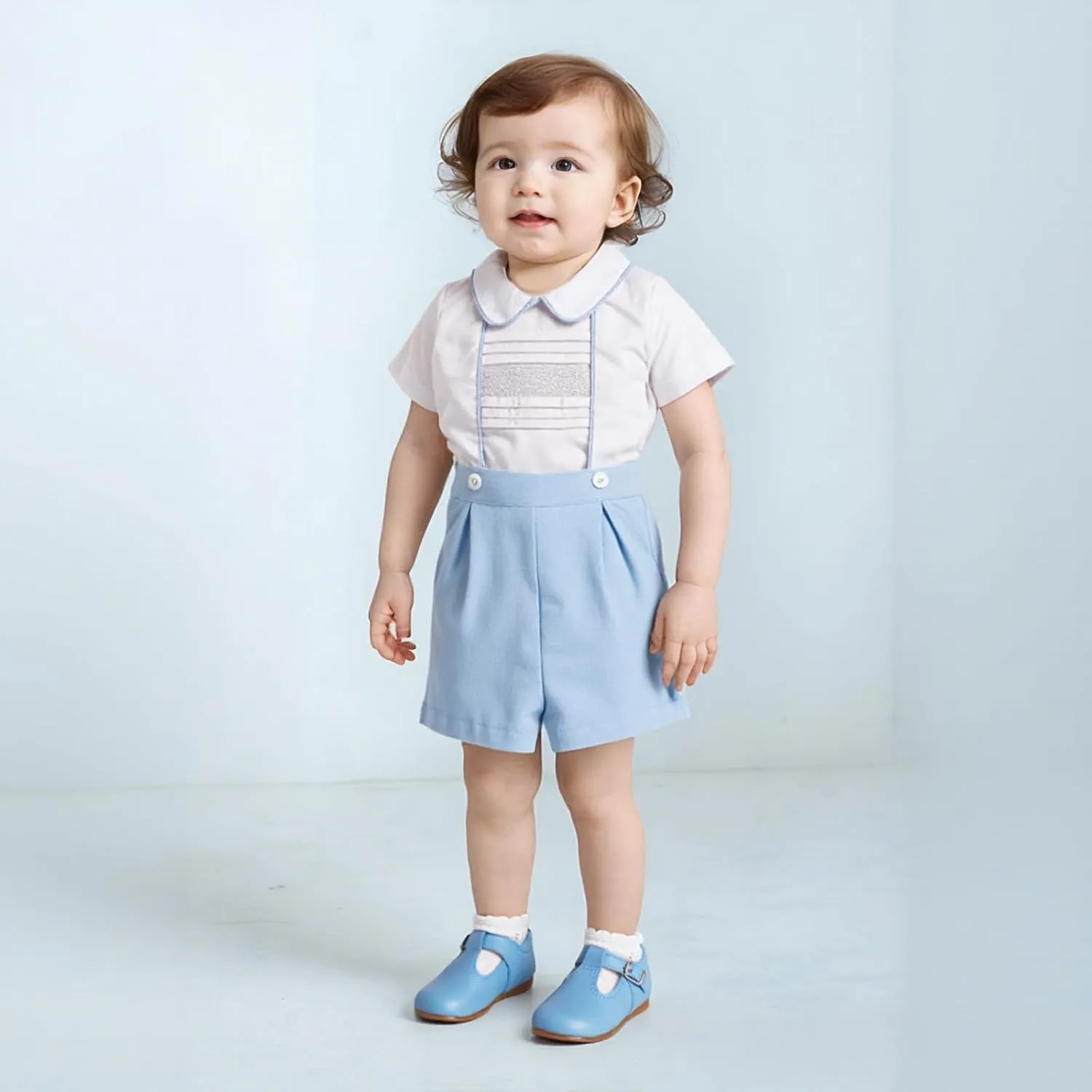 Booulfi Baby Boy Toddler Summer Clothes Wedding Birthday Outfits Suit for Boys T-Shirt and Shorts Set