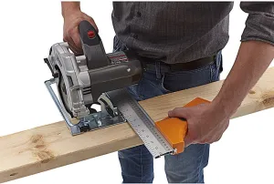 Bora 530416 Quickcut Circular Saw Guide With Rail & Angle Assist, All-In-One Woodworking Tool, Strong Aluminum 16 Inches Long, With A 14-Inch (35.5Cm) Guide Rail