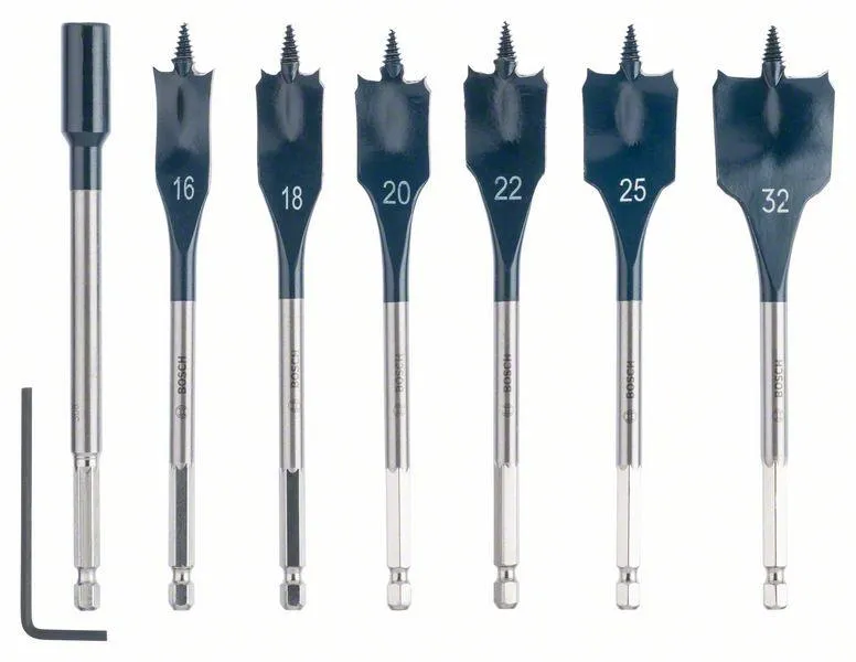Bosch-accessories 2608587009 7-piece Self Cut Speed spade bit set