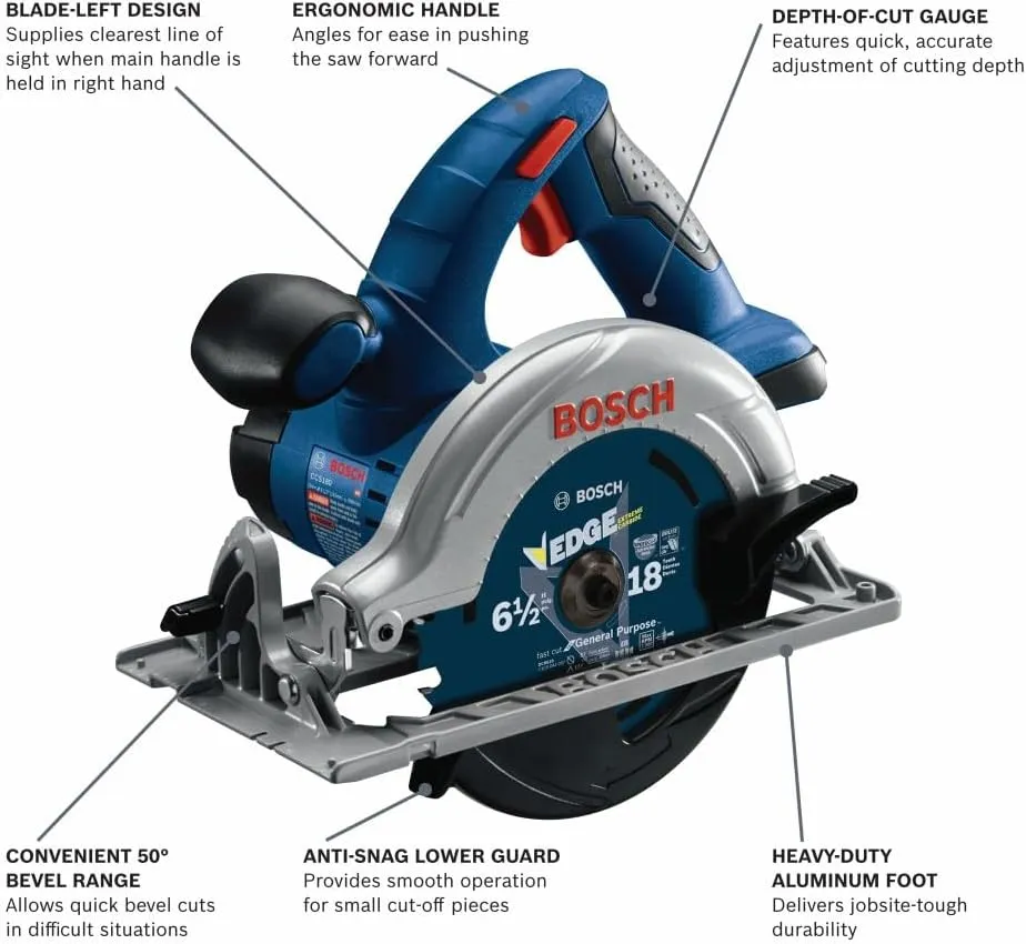 BOSCH CCS180B 18V 6-1/2 In. Blade Left Circular Saw (Bare Tool)