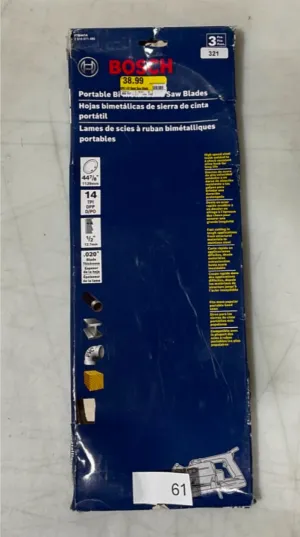 Bosch PTB4414 44-7/8" 3pk General purpose portable band saw blade #61