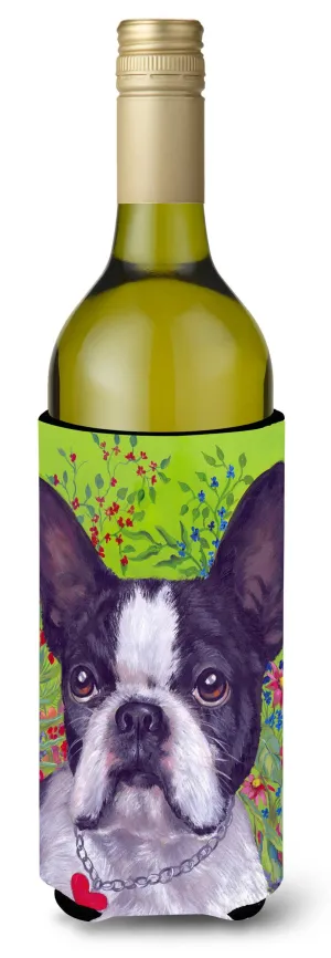 Boston Terrier Jungle Wine Bottle Hugger PPP3034LITERK