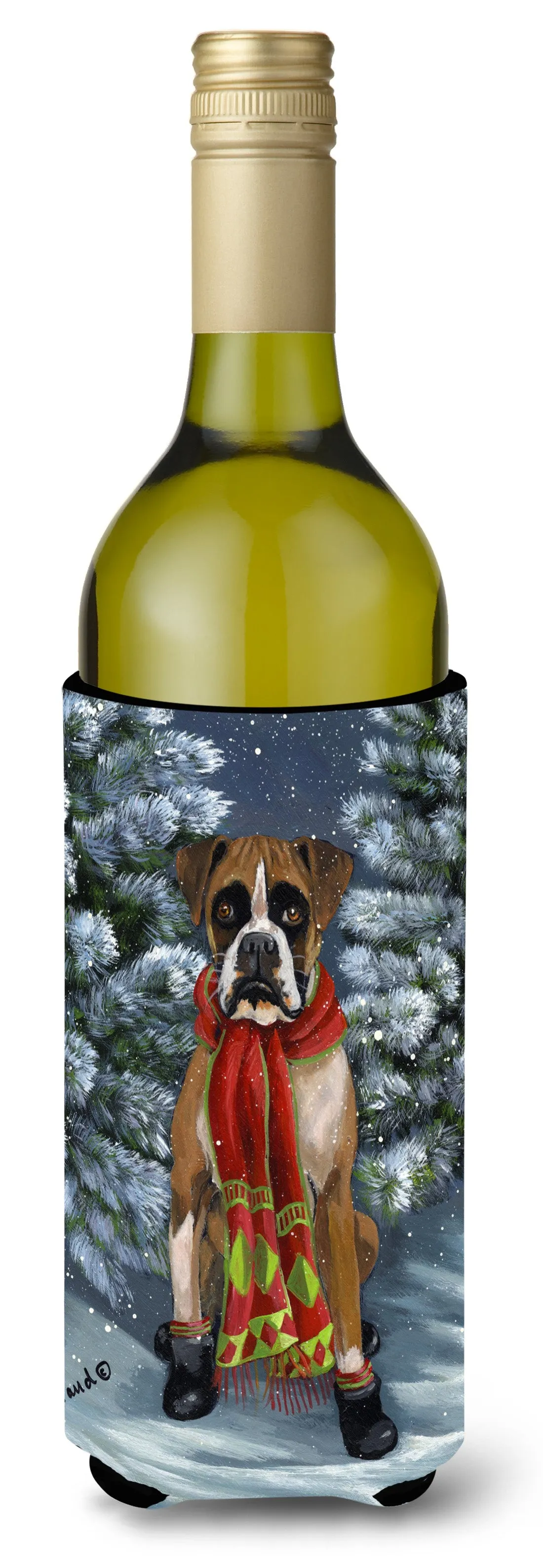 Boxer Let's Play Christmas Wine Bottle Hugger PPP3040LITERK