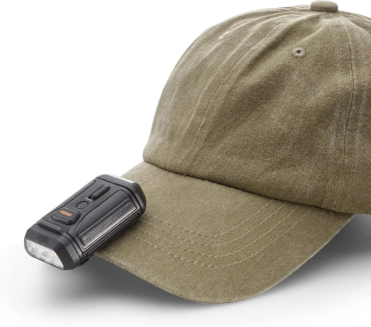 Bushnell Hat Light - Power  Rechargeable or 3AAA Powered 300L LED Light, 4 Modes Including Red Mode, Lightweight Cap Light for Deer Hunting, Camping, and More!