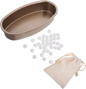 Cabilock 500g Ceramic Baking Stone for Crust Pie Pans Crust Bag Weights for Home Baking
