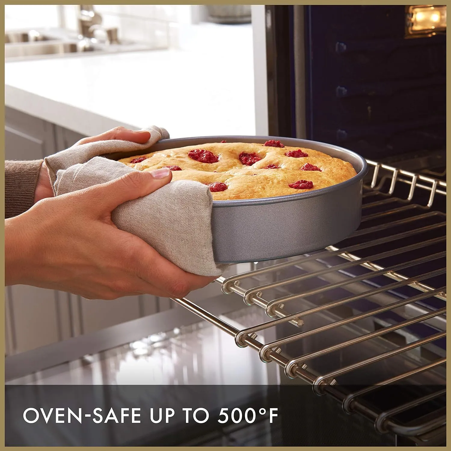 Calphalon 10-Piece Nonstick Bakeware Set Includes Baking Sheet Cookie Sheet Cake Pans Muffin Pan and More Dishwasher Safe Silver