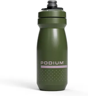 CamelBak Podium 21oz Bike Water Bottle - Easy Squeeze Bottle - Fits Most Bike Cages, Deep Fern