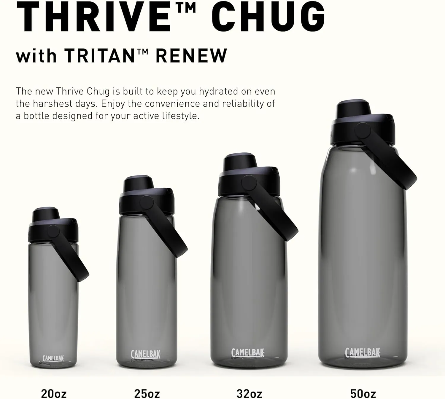 CamelBak Thrive Chug 32oz Water Bottle with Tritan Renew - Leak Proof Lid, Purple Sky