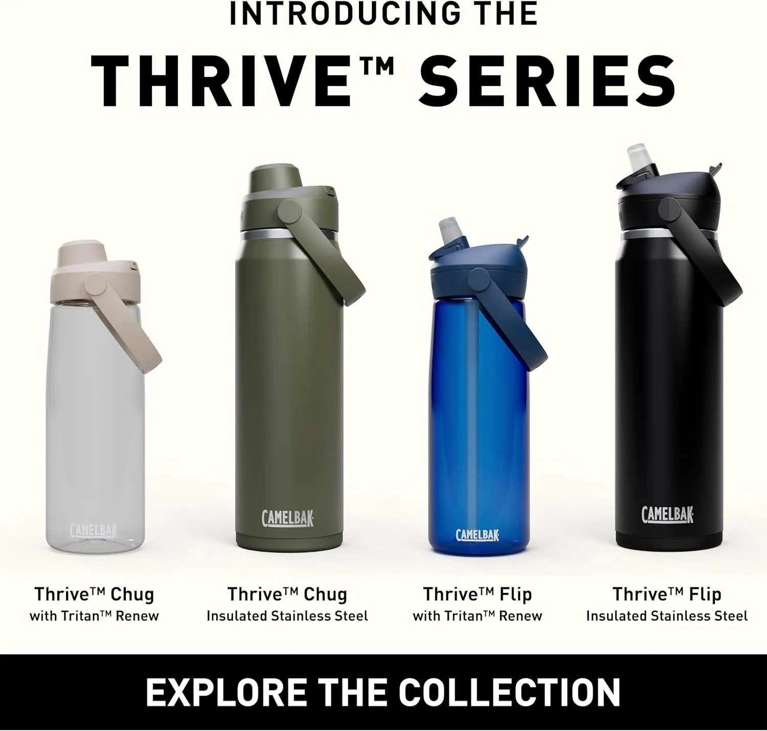 CamelBak Thrive Chug 32oz Water Bottle with Tritan Renew - Leak Proof Lid, Purple Sky