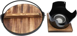 Camp Cookware Set Japanese-style Pot Personal Size Functional Sukiyaki for Home