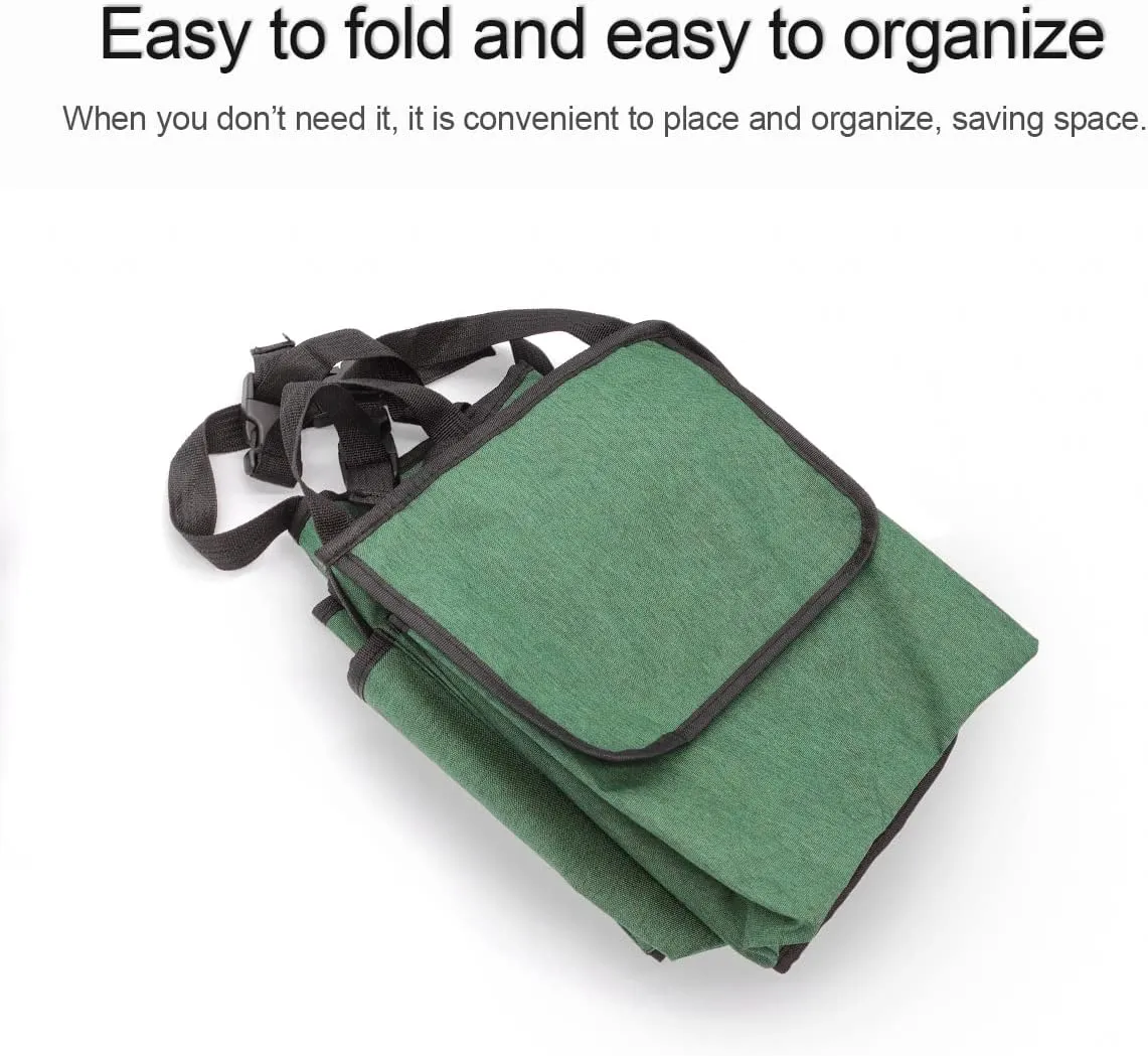 Car Trunk Organizer and Storage, Backseat Hanging Organizer for SUV, Truck, MPV, Waterproof, Collapsible Cargo Storage Bag with 4 Pockets, Car Accessories for Men and Women (Army Green)