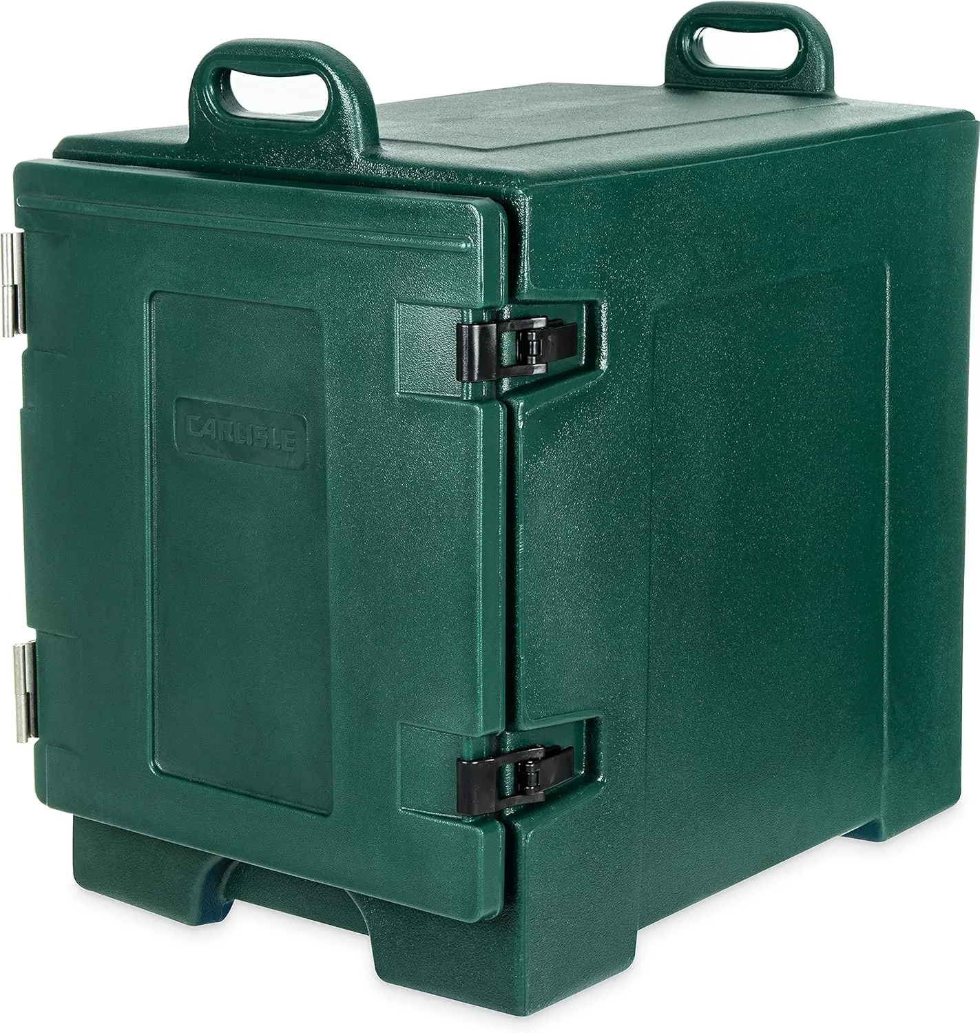 Carlisle FoodService Products Cateraide Insulated Front Loading Food Pan Carrier with Handles for Catering, Events, and Restaurants, Plastic, 5 Pans, Forest Green