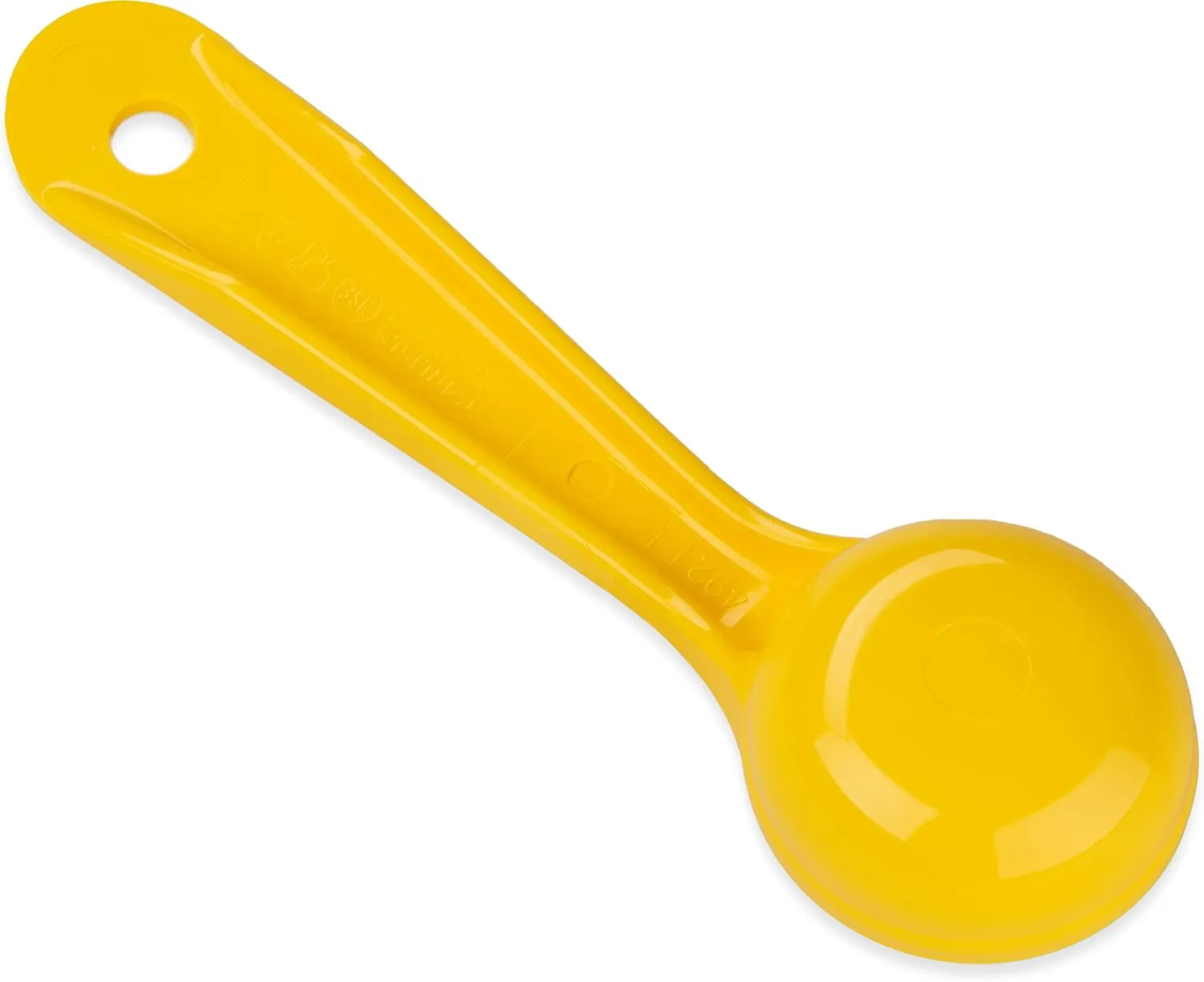 Carlisle FoodService Products Measure Miser Solid Measuring Spoon with Short Handle, 1 Ounce, Yellow (Pack of 12)