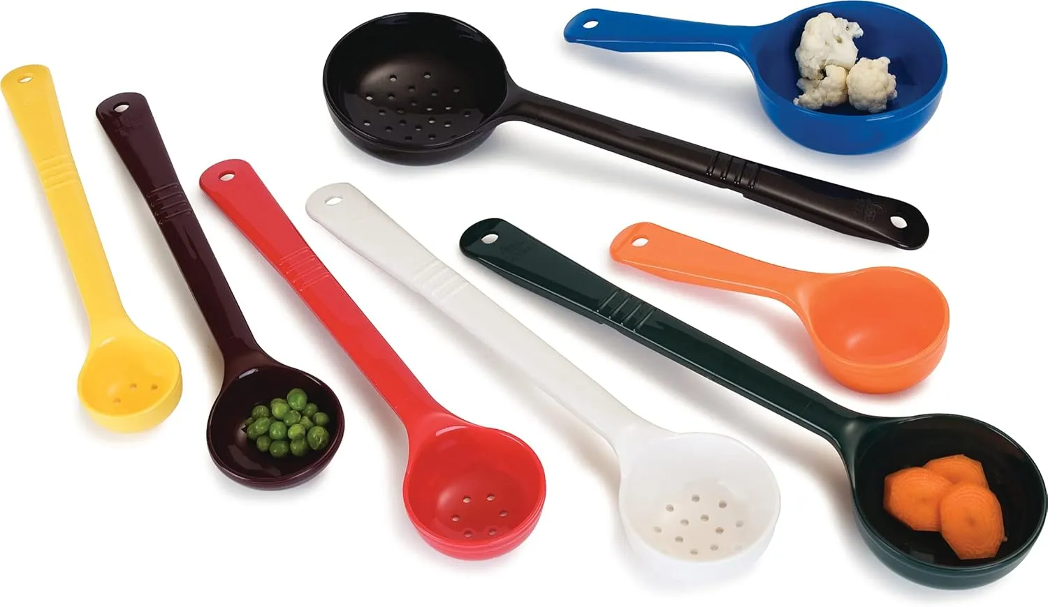 Carlisle FoodService Products Measure Miser Solid Measuring Spoon with Short Handle, 1 Ounce, Yellow (Pack of 12)