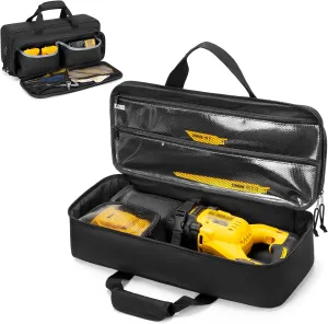 Carrying Case Compatible with DEWALT 20V/60V Max Cordless Reciprocating Saw DCS380B/ DCS382B/ DCS389B/ DCS380P1, Storage bag for Dewalt Reciprocating Saw with Multiple Pockets for Accessories
