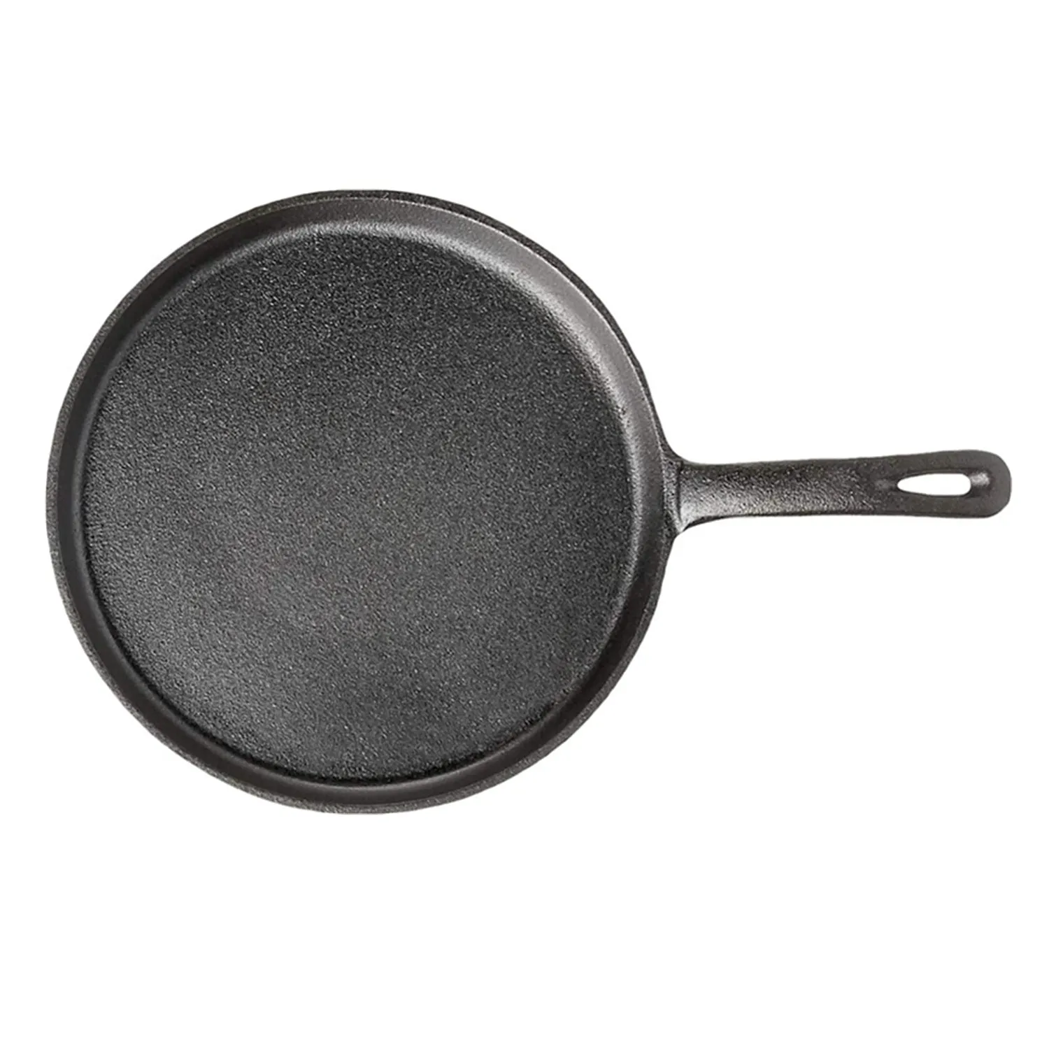 Cast Iron Griddle/Pan Skillet, Pre-Seasoned Comal for Gass Stove Pizza, Steak, Grill, Pancakes
