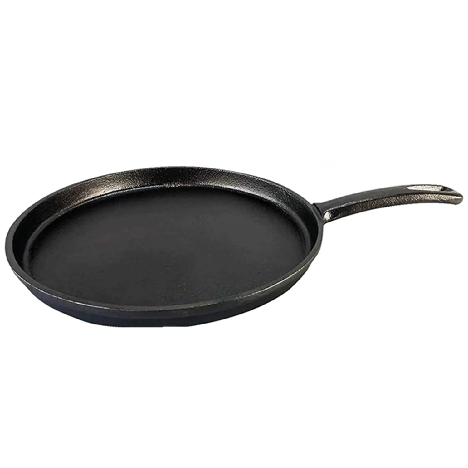 Cast Iron Griddle/Pan Skillet, Pre-Seasoned Comal for Gass Stove Pizza, Steak, Grill, Pancakes