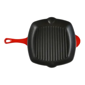 Chef Square Griddle 28cm Red 160/131