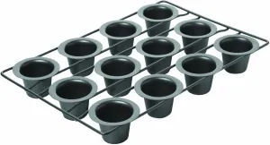 Chicago Metallic 26121 Professional 12-Cup Non-Stick Mini-Popover Pan, 16-Inch-by-10.75-Inch