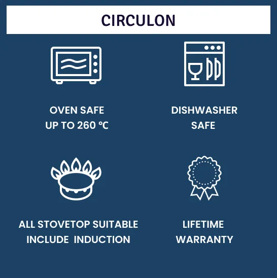 Circulon SteelShield™ Nonstick Stainless Steel C-Series Frypan Induction Suitable - 32cm
