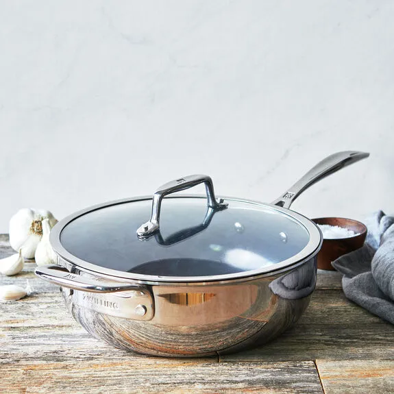 Clad CFX 10-inch Non-Stick Stainless Steel Ceramic Perfect Pan