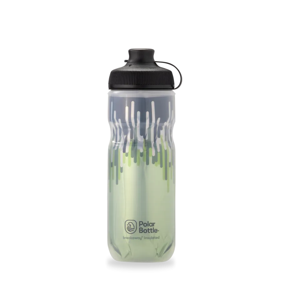 Clearance: Breakaway® Muck Insulated Cyclist Mountain Bikers Water Bottle 20 oz Zipper Moss/Desert by Polar Bottle Made in USA