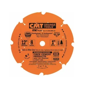 CMT 236.008.12  12" x 8T Industrial Fibre Cement Blade