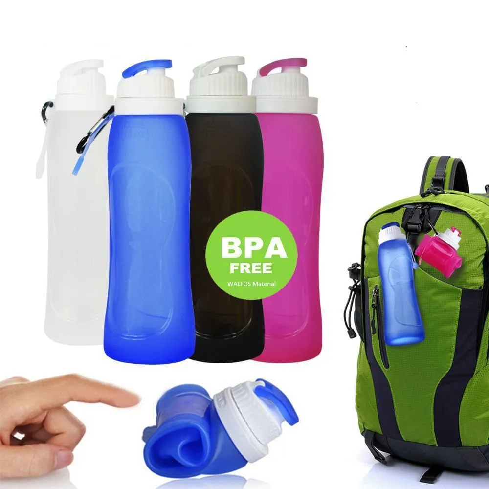 Collapsible Bottle Water Silicone Quick dispatch Sports Automated