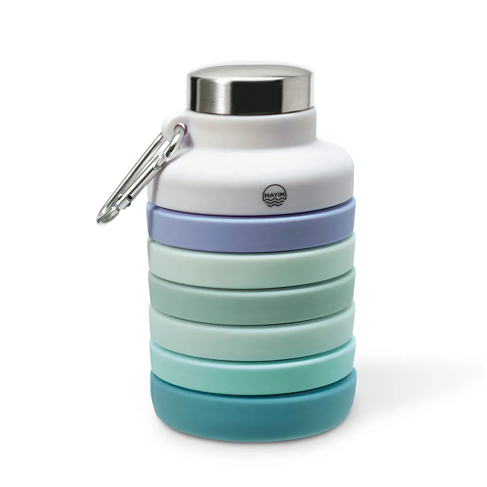 Collapsible Carabiner Bottle - Larger - Purple