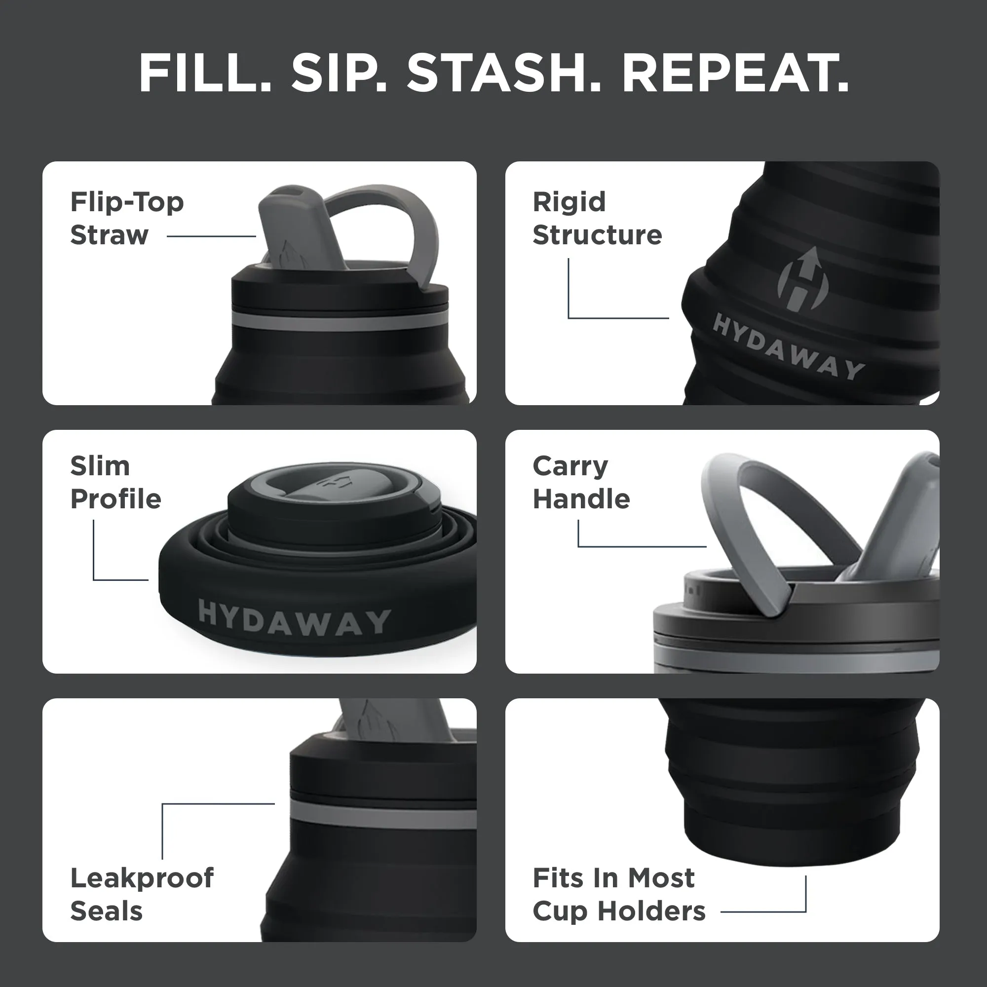Collapsible Water Bottle | 17oz