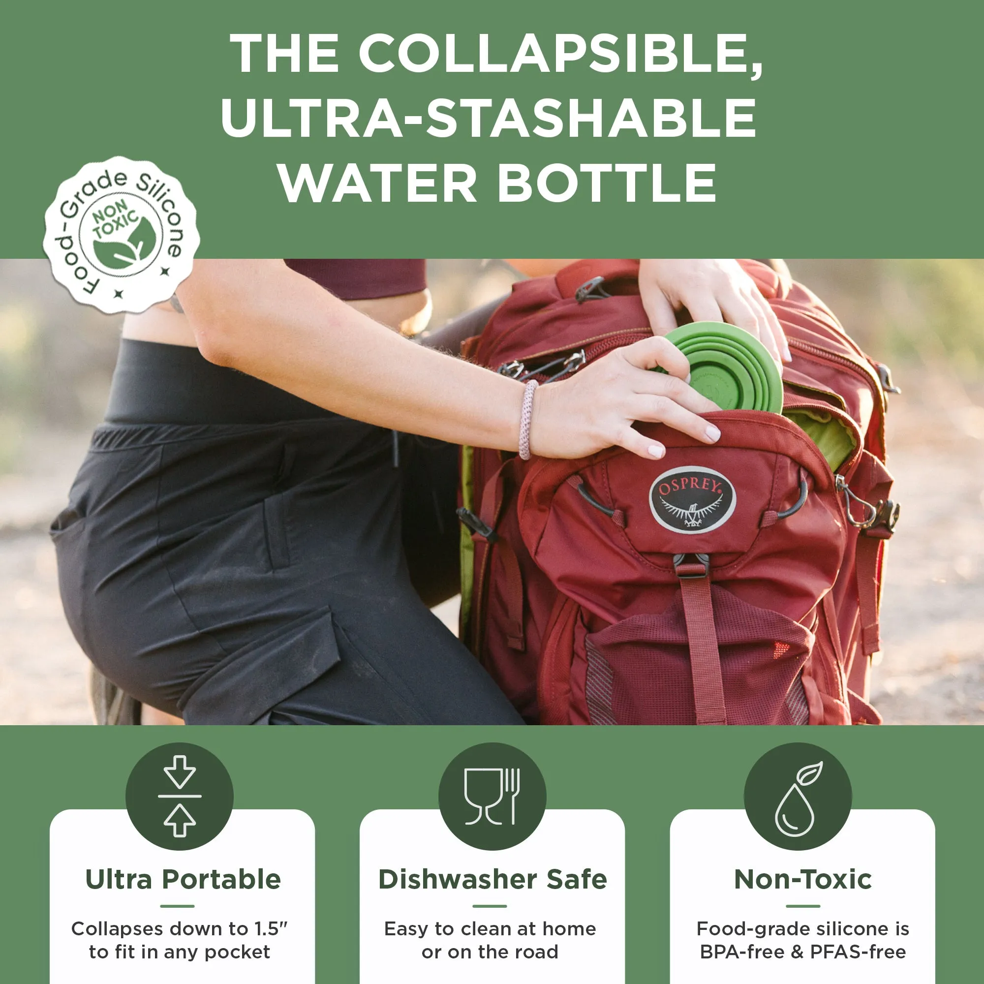 Collapsible Water Bottle | 17oz