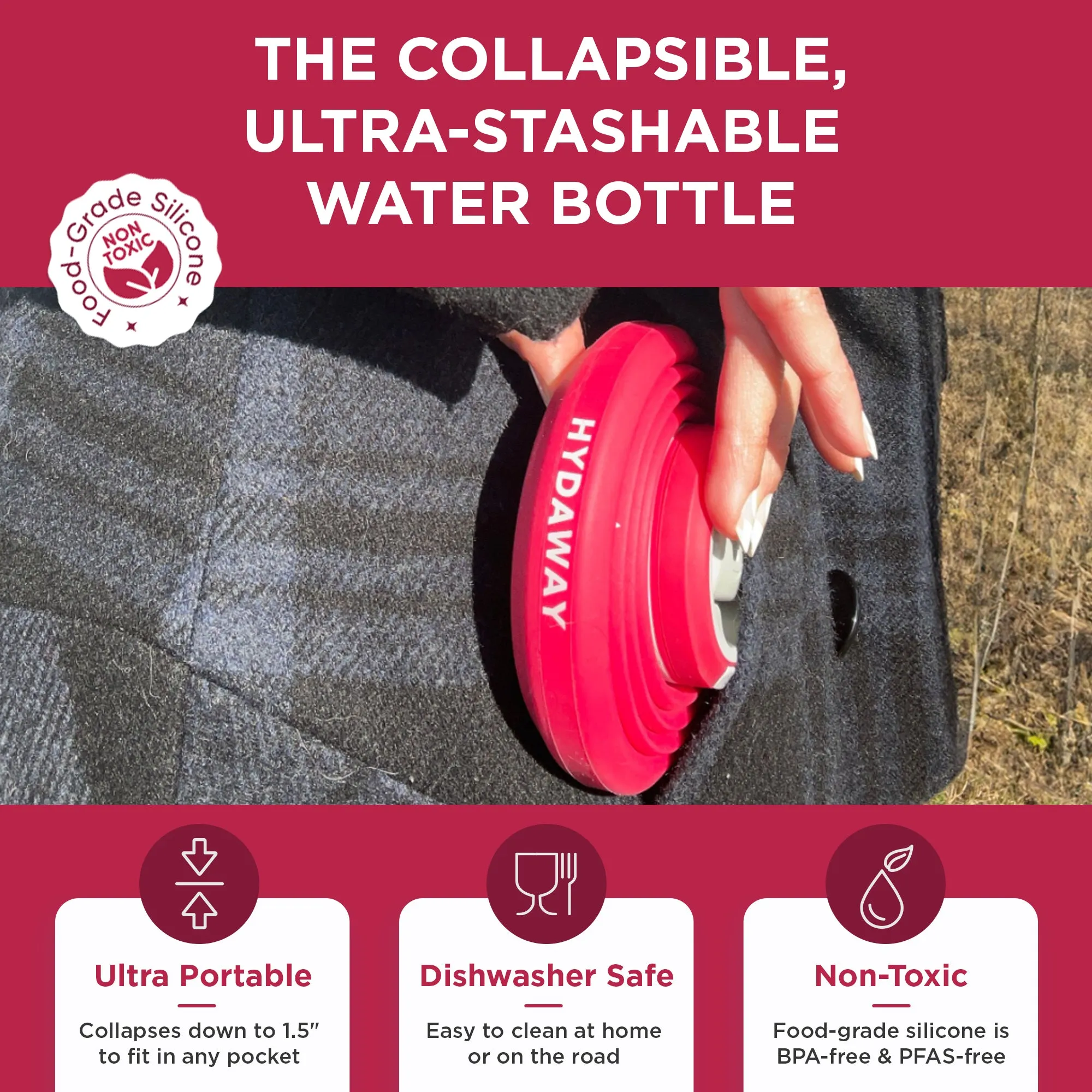 Collapsible Water Bottle | 17oz