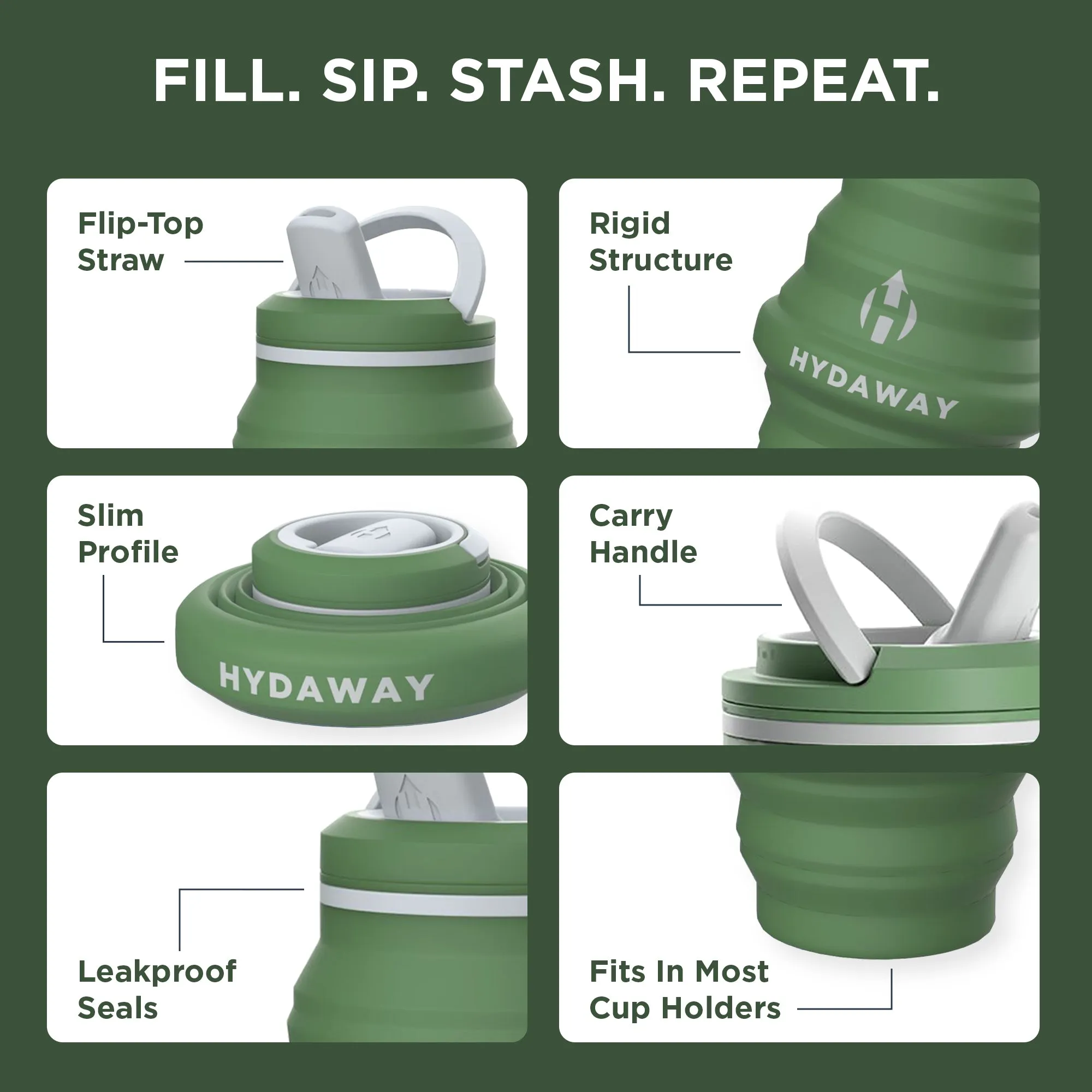 Collapsible Water Bottle | 17oz