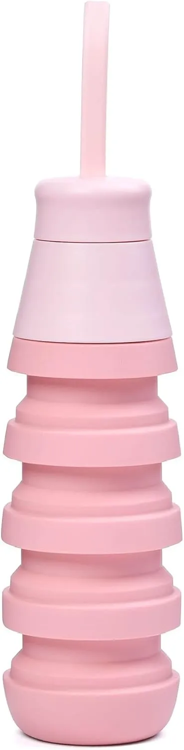 Collapsible Water Bottle (Deep Pink)