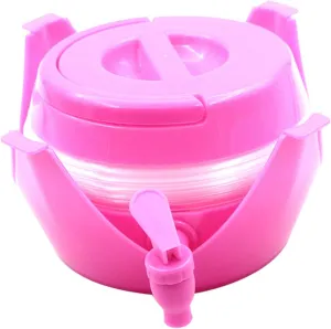 Collapsible Water Bottle, Drinking Water Carrier Jug with Spigot Leak Proof Foldable Water Bucket for Camping, Hiking, Backpacking, Outdoor, Flat Convenient Storage (5.5 Liter)