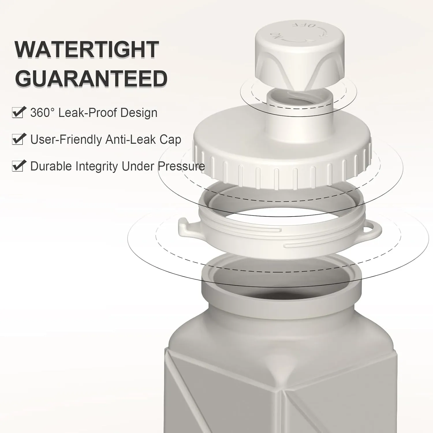 Collapsible Water Bottles 20.6oz, Silicone Foldable Portable Travel Water Bottle, Folding Lightweight Reusable Leakproof for Traveling Camping Hiking Cycling Yoga Sports Outdoor