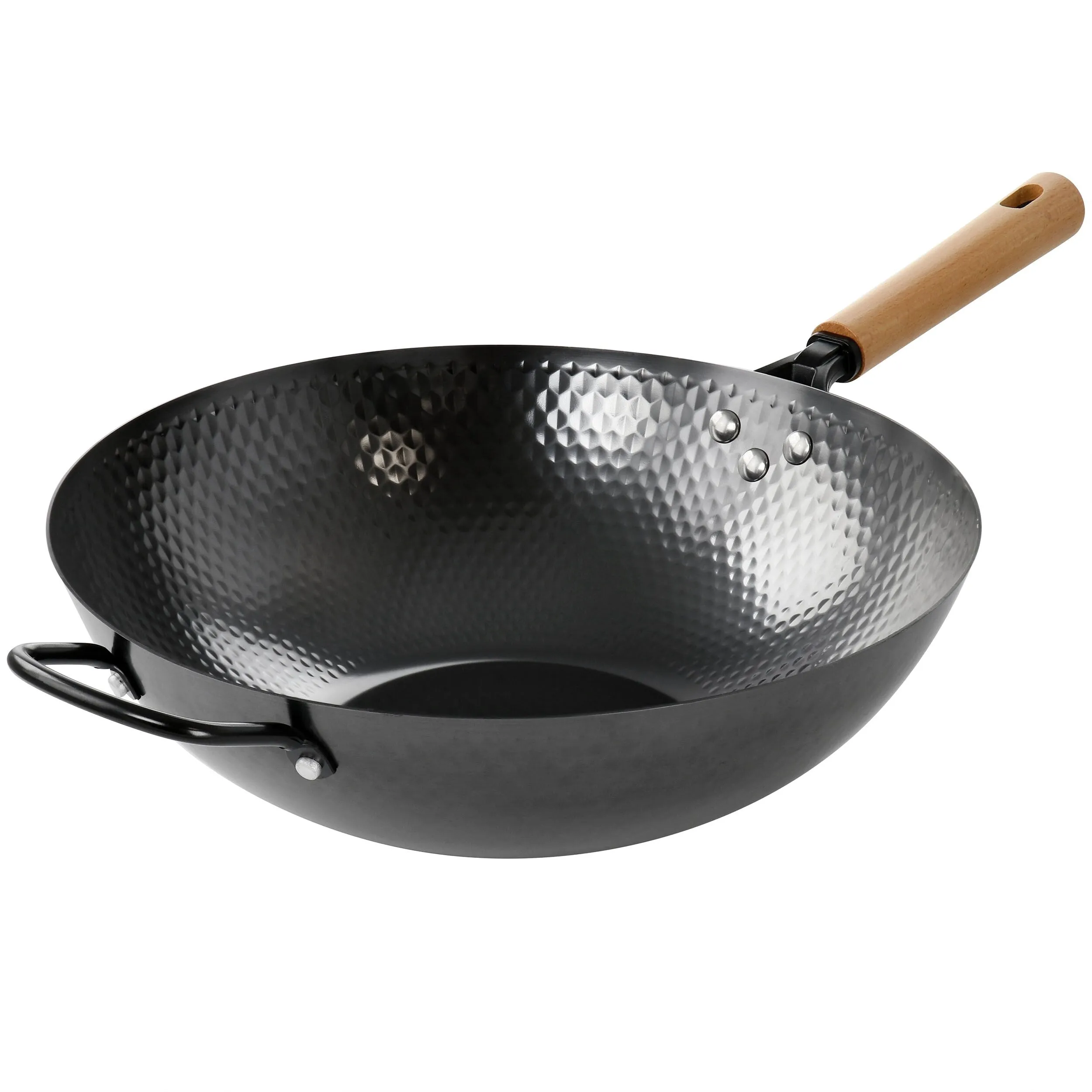 Colwyn 13.5 Inch Nonstick Carbon Steel Wok with Stay-Cool Handle