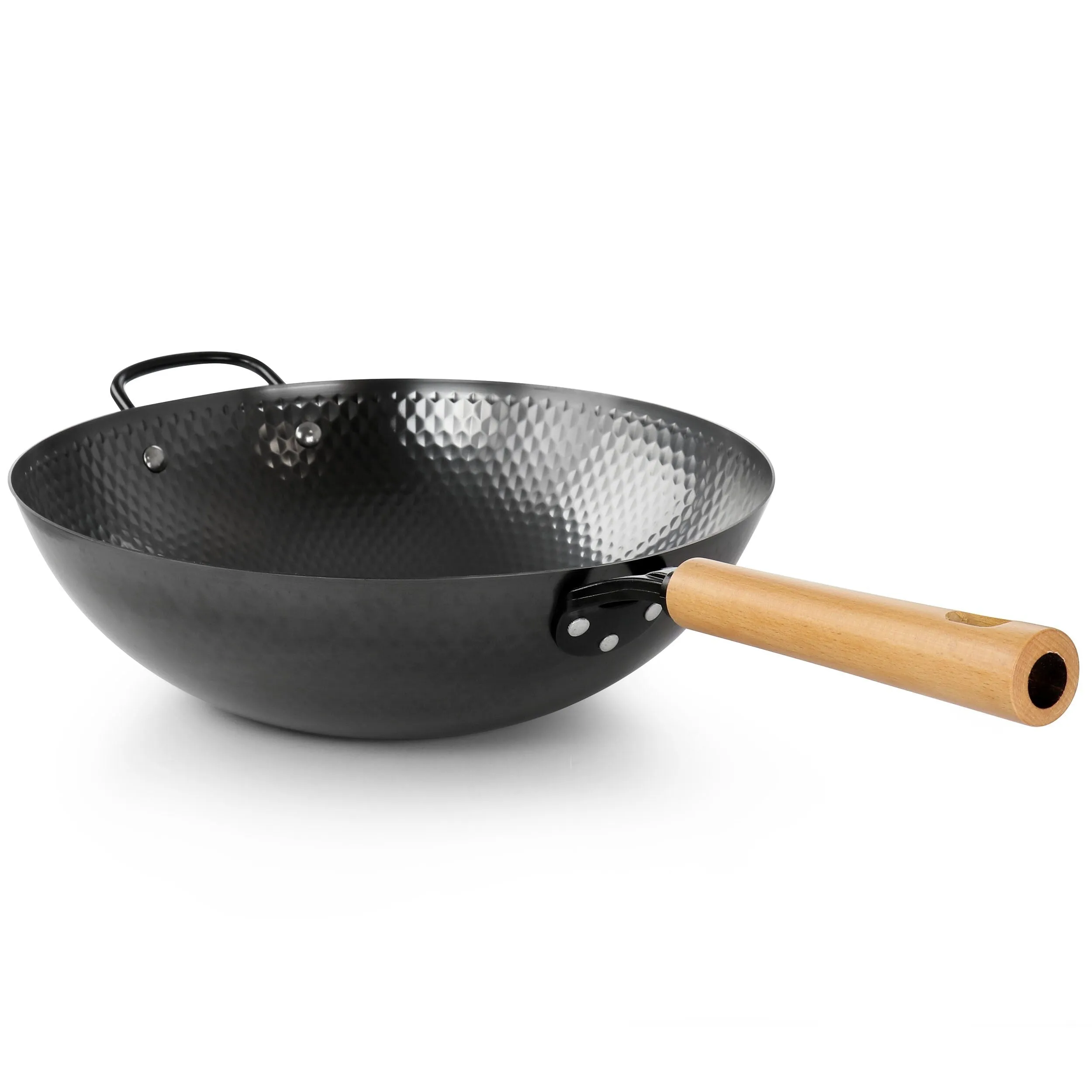 Colwyn 13.5 Inch Nonstick Carbon Steel Wok with Stay-Cool Handle