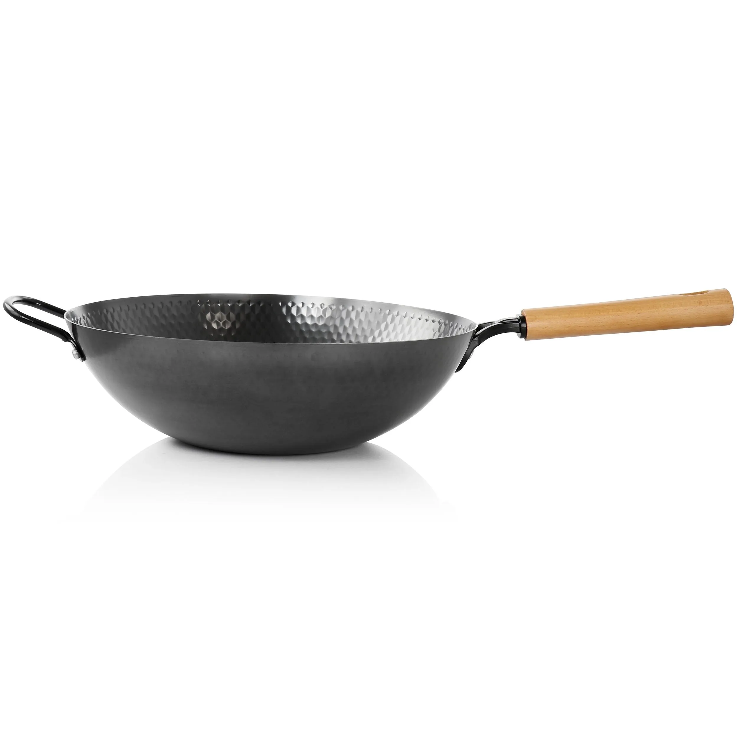Colwyn 13.5 Inch Nonstick Carbon Steel Wok with Stay-Cool Handle