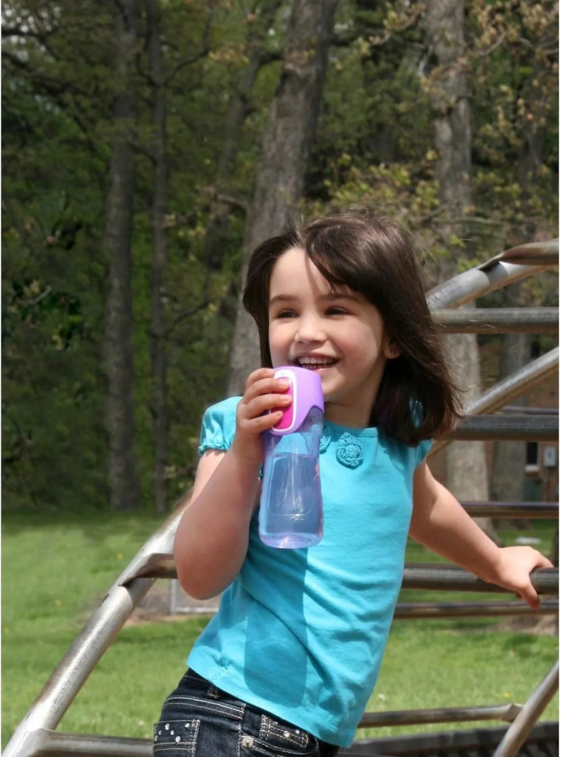 Contigo AUTOSEAL Trekker Kids Water Bottles, 14 oz., 2-Pack, Cherry Blossom and Amethyst