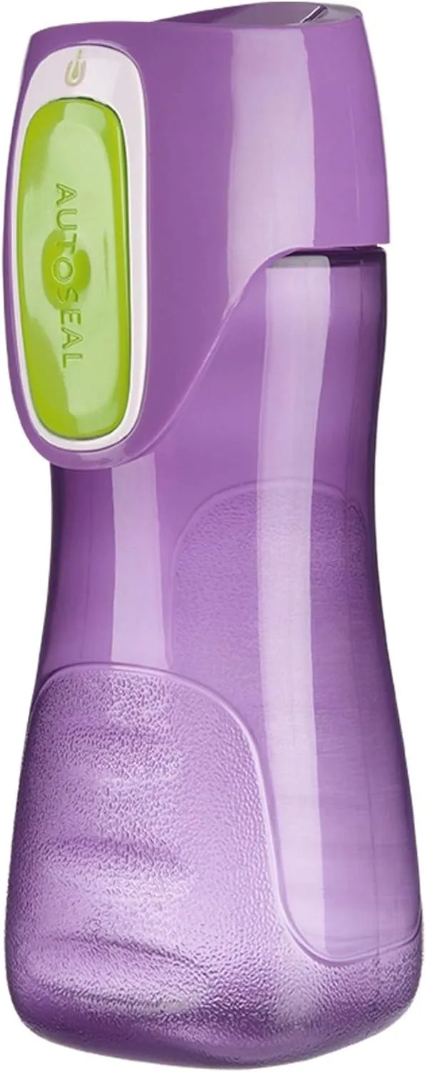 Contigo AUTOSEAL Trekker Kids Water Bottles, 14 oz., 2-Pack, Cherry Blossom and Amethyst