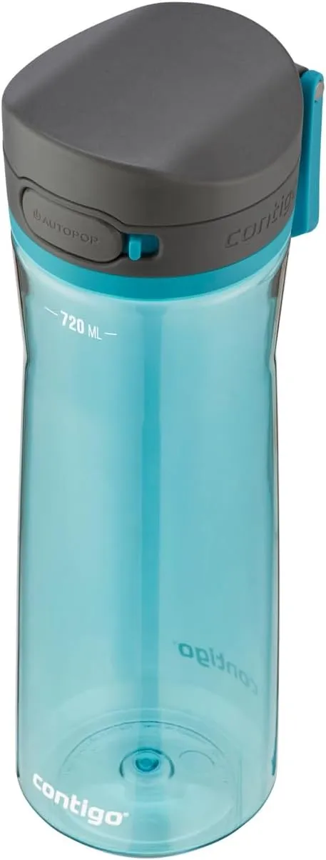 Contigo Jackson drinks bottle, large BPA-free water bottle, 100% leakproof and dishwasher safe, outdoor sports bottle, for cycling, jogging, hiking, work and school, 720 ml