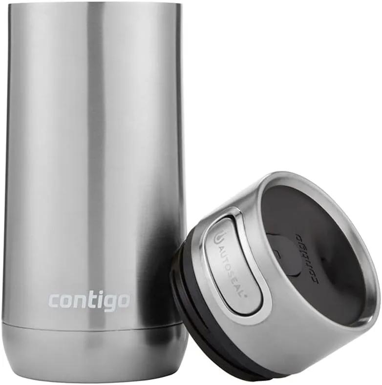 Contigo Luxe Autoseal Travel Mug, Stainless Steel Thermal Mug, Vacuum Flask, Leakproof Tumbler, Dishwasher Safe, Coffee Mug with BPA Free Easy-Clean Lid, 360 ml