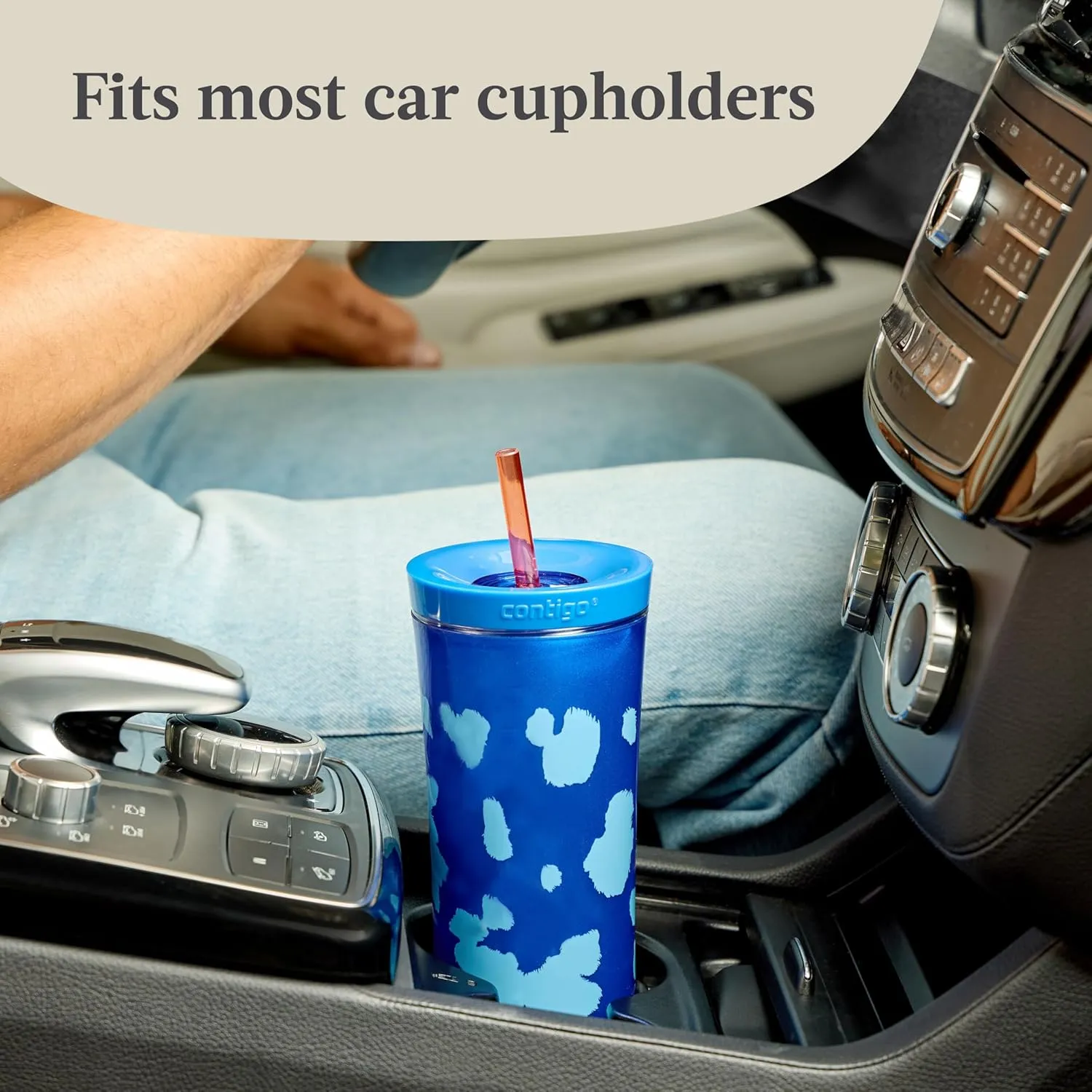 Contigo x Ally Love Shake & Go Tumbler, Autoclose, blender bottle, protein shaker bottle, 20oz, Stellar Jay