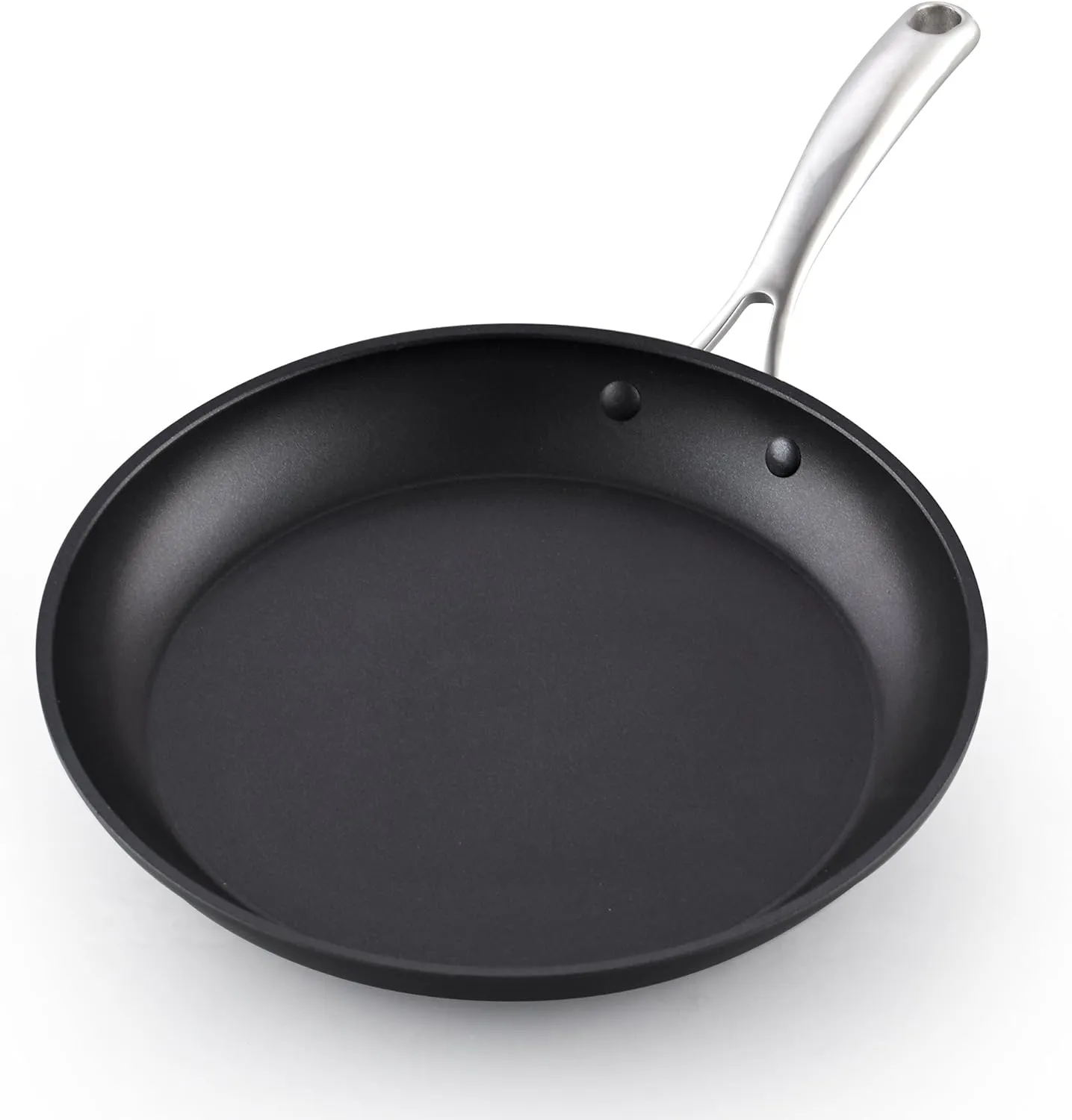 Cooks Standard Frying Omelet Pan, Classic Hard Anodized Nonstick 12-Inch/30cm Saute Skillet Egg Pan, Black