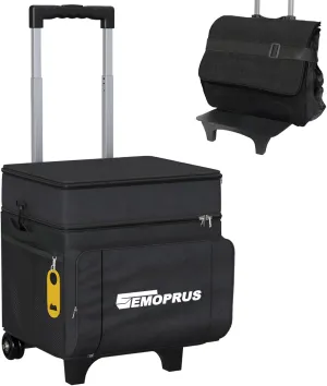 Cooler with Wheels and Handle, 50 Can Rolling Cooler, Portable Collapsible Soft Cooler with Wheels, Leakproof Insulated WheeledCooler for Beach, Camping, Patio Travel, Outdoor, Ball Fields