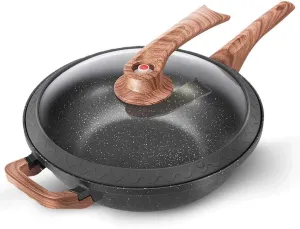 CSCDD Maifan Stone Non-Stick Wok no Oil Smoke Household Gas Wok Non-Stick Induction Cooker Universal Pot